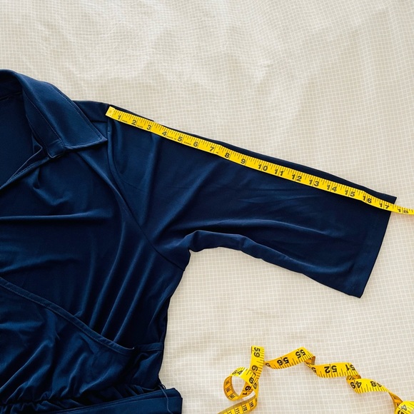 NWT beautiful NY Collection Navy maxi dress 3X plus size. Stretchy. Brand new. - Picture 5 of 10